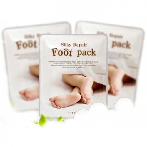 Смягчающая маска для ног Calmia Silky Essential Foot pack
